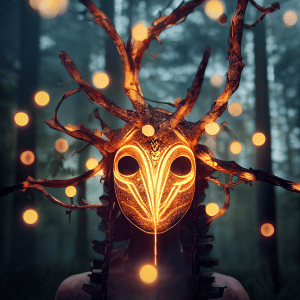 FutureMike_a_mysterious_shaman_branches_mask_closeup_symmetrica_73d0ab30-c25f-4708-8f32-8425a5291f1b