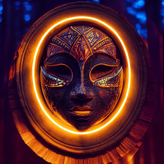 FutureMike_a_mysterious_shaman_mask_closeup_symmetrical_stained_f9947eac-f2d7-4a4c-8047-7bf195a996a6