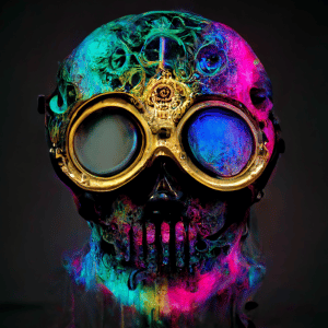 FutureMike_mask_steampunk_neon_Liquidity_drain_money_made_of_li_211debca-9662-47eb-b384-870e02777c25
