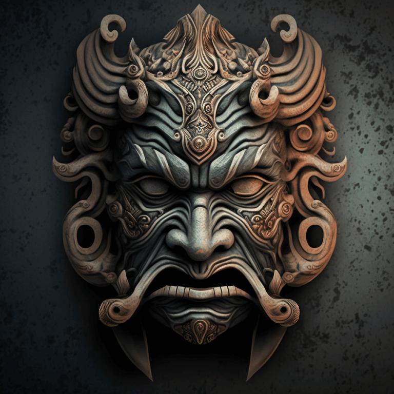 FutureMike_traditional_ornate_detailed_carved_Warrior_mask_9b24722c-6b79-494c-b69e-52cf212ab228