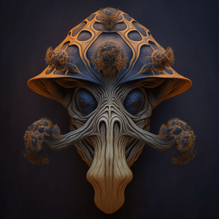 FutureMike_Psilocybe_azurescens_mask_front_view_portrait_bca6b7a0-8b36-4033-8ba7-ee5198ac7c3c