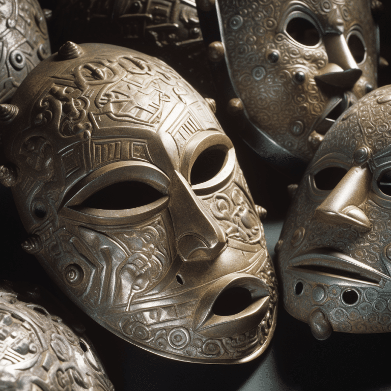 FutureMike_traditional_archetypal_masks_forged_and_molded_from__1d85e354-0290-42cd-9623-c331a3203a13