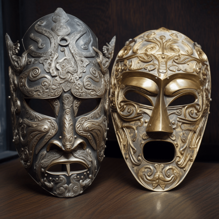 FutureMike_traditional_archetypal_masks_forged_and_molded_from__942acd82-ceaa-4a29-ac5f-ff2ddf5e669f